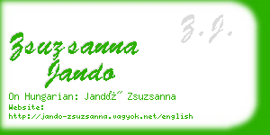 zsuzsanna jando business card